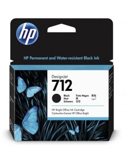 Мастилница HP - 712, за DesignJet T230/T630/T650, Black